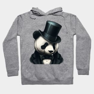 Panda wearing Top Hat Hoodie